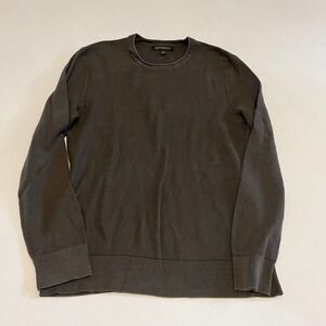Banana Republic Dark Gray Open Knit Sweatshirt M